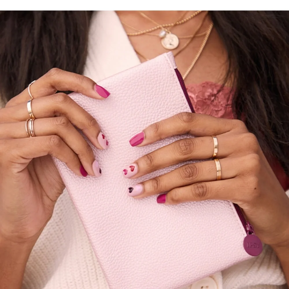 Ipsy Pink Glam Cosmetic Bag